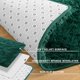 thumbnail image 3 of Alfombra de Peluche Merelax Runner 61x244 cm Verde Oscuro Suave Antideslizante, 3 of 7