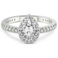 thumbnail image 4 of 4 Carat IGI Certified Pear Shape Lab Grown Diamond Engagement Ring | 14K White Gold |Klarissa Halo Diamond Eternity Diamond Ring | FG-VS1-VS2 Quality Friendly Diamonds, 4 of 5