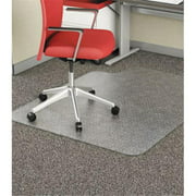 Alera MAT4553CFPL 45 x 53 in. Studded Chair Mat for Flat Pile Carpet, Clear