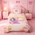 thumbnail image 2 of meiyoeat Personalized Initial P Twin Duvet Cover,Vintage Botanical Flowers Twin Bedding For Girl,Pink Reversible,2 Pieces,1 Duvet Cover and 1 Pillowcase, 2 of 6