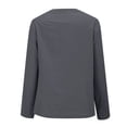 thumbnail image 5 of TRUBKH Blusas Elegantes Para Mujer Satin Silk Draped Cowl Neck Elegant Cowl Neck Satin Blouse Office Business Dressy Casual Outfits Silk Top Dressy Casual Fashion Trendy Comfy Shirt A1 Gray Xl, 5 of 9