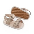 thumbnail image 3 of Aayomet Baby Shoes Fashion Soft Soled Toddler Shoes Breathable Hollow Baby Sandals Natives Shoes Kids,Gold 6, 3 of 5