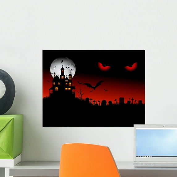 Halloween Wall Mural by Wallmonkeys Peel and Stick Graphic (18 in W x 13 in H) WM50252
