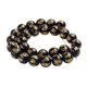 thumbnail image 3 of 1 hebra de de obsidiana espaciadoras intermedias artesanales decorativas Baoblaze Perlas de obsidiana espaciador, 3 of 7
