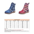 thumbnail image 2 of Fangasis Womens Booties Bohemia Ankle Boot Zip Up Flat Boots Walking Retro Winter Shoes Red 5.5, 2 of 6