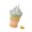 Yellow pink gradient, variant on Silicone Sphere Ice Mold Maker Collapsibles Silicone Cup Sphere Round Ice Maker Folding Cup with Straw for Coffee,Juices