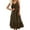 Brown, variant on cocolona Womens Summer Linen Dress Sleeveless Crew Neck Pleated Flowy Midi Dress Beach Vacation Casual Sundress