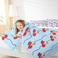 thumbnail image 4 of Feelyou Cartoon Cherry Kid Twin Comforter Sets, Kawaii Bowknot Bedding Set, 2-Piece, 4 of 8