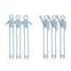 thumbnail image 1 of Organizador de Cables de Datos, Bridas de Silicona, Organizador de Cables Reutilizable, Organizador de Cables para Agrupar Cables de Auriculares, Cargadores de Teléfono y Ordenador., 1 of 2