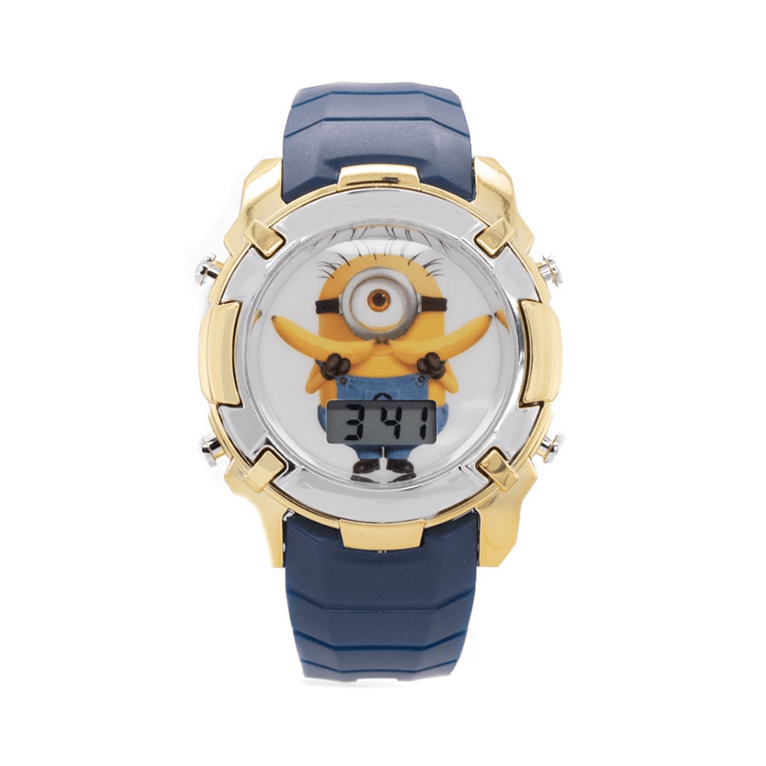 Illumination Minions Unisex Child LCD Watch with Metallic