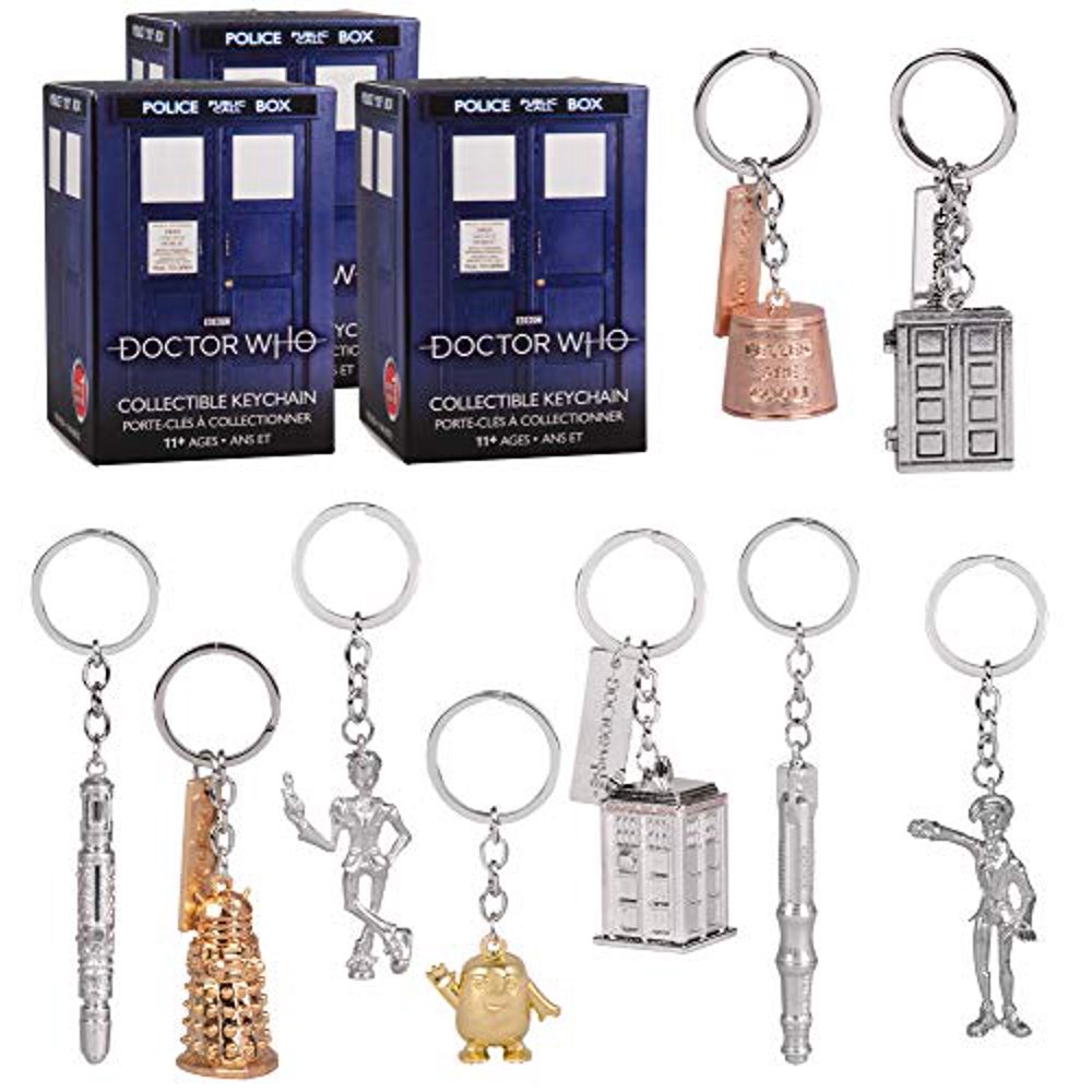 Doctor Who Key Chain Mystery Blind Box 3 Pack Receive 3 Mystery Key