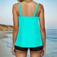 thumbnail image 6 of Enjoytime Womens Bathing Suits Tankini Swimsuits for Women Solid Color Tankini Top with Boyshorts Tummy Control Swimsuits for Women Athletic Swimwear, 6 of 7