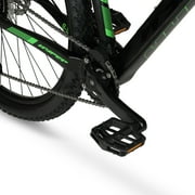 Hyper Bicycles 29 Carbon Fiber Mountain Bike, Adults Ages 13+, Black/Green