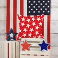 thumbnail image 3 of 4th of July Pillow Covers 18x18 Inch Set of 2, Independence Day Decorations Red Stars Throw Pillows Soft Velvet Farmhouse Holiday Patriotic Cushion Case for Couch Sofa Outdoor Decor, 3 of 6