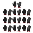 thumbnail image 4 of Guantes de trabajo de seguridad Bling Bling 10 pares Nylon revestimiento de PU negro, 4 of 12