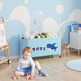 thumbnail image 6 of GRANNY SAYS Kids Large 135L Toy Storage Organizer, 300D Oxford Cloth & Metal Toy Chest with Lockable Silent Wheels, Blue, 6 of 9