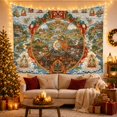 thumbnail image 3 of Wheel of Life With Red Deity and Realms, Dramatic Illustration for Spiritual Decor Lovers, Buddhist Wall Art, Housewarming Gift, Tapestry Wall Hanging for Bedroom and Study Room, 3 of 7