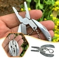 thumbnail image 3 of SSKFHGI Stainless Steel Primary Color Stainless Steel Mini Multi-Function Turtle Back Pliers Outdoor Combination Multi-Purpose Tool Folding Pliers Camping Survival Mini Gift, 3 of 7