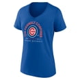 thumbnail image 2 of Women's  Royal Chicago Cubs Friendly Confines V-Neck T-Shirt, 2 of 3