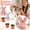 Pink, variant on Easter Plush Bunny Flowerpot Ornaments, Soft Furry Rabbit Figurines with Mini Terracotta Planters & Faux Moss Accents, 3-Piece Set for European and American Home Party Tabletop,