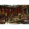 thumbnail image 3 of Edward John Poynter 24x17 Black Modern Framed Museum Art Print Titled - The Visit of the Queen of Sheba to King Solomon (1890), 3 of 5