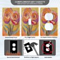 thumbnail image 3 of Yayeee Blank Wall Plate Cover 1-Gang 4.5"x2.7" Home Unused Decorative Outlet, Purple Abstract Floral, 3 of 7