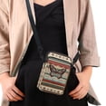 thumbnail image 4 of HELLHERO Polyester Crossbody Bags Lightweight Outdoor Daily Use Double Deck, Mixed Geometrics with Butterfly, 4 of 7