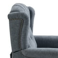 thumbnail image 4 of Boyel Living Push Back Reclining Chair for Living Room or Bedroom，Recliner Soft Chair Adjustable Backrest,Blue, 4 of 11