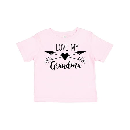 

Inktastic I Love My Grandma Heart and Arrows Gift Toddler Boy or Toddler Girl T-Shirt