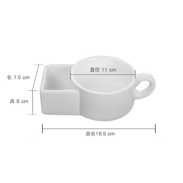 Tazas Taza de café con taza de café de cerámica con bolsillo Bolsita de té Divertida cara humana Taza de cerámica Almacenamiento Boca Taza de café para desayuno T vaso para beber