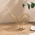 thumbnail image 4 of BiFandian Modern Wire Iron Bird Figurine, Creative Metal Craft Bird Tabletop Ornament, Farmhouse Artisan Bird Statues for Home Office Desktop Spring Decoration Indoor, 4 of 6