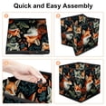 thumbnail image 4 of Fox Foldable Organizer Bins Storage Containers Storage Bin with Handle, 10.8"x10.5"x10.6", Large Capacity, 4 of 6