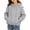 Gray, variant on Zip Up Hoodies for Girls Size 10-12 Half Zip Long Sleeve Sweatshirts for Teen Girls Cute Trendy Oversized Girls Hoodies with Pockets