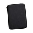thumbnail image 3 of KLKCMS Zippered Notebook Meeting Folder 6Ring Binder Notebook for Travel Writers Black, 3 of 9