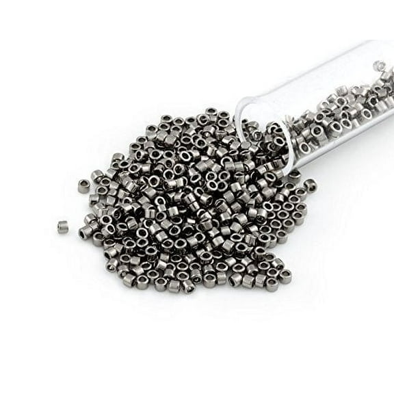 Miyuki Delica Seed Bead 11/0 Nickel Plated Metallic