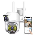 thumbnail image 1 of Cámara De Seguridad Exterior Wifi Hd Doble Lente 360° Alarma Color Blanco, 1 of 1