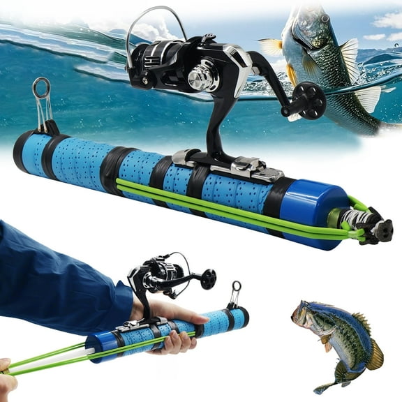 Clianle Catapult Fishing Rod, Portable Shooting Bait Fishing Tool, Excellent Equipment for Wilderness Hunting