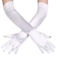 thumbnail image 4 of Gants Longs pour Femmes Satin Opera Soirée Bal Costume, 4 of 5