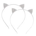 thumbnail image 4 of HOOWIFFY 2Ud Vincha Con Orejas De Y Color Plata Para Ocasiones Festivas, 4 of 8