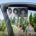 thumbnail image 4 of Agiufgs Car Ventilation Fan 9.06 X 4.33 X 2.76 in, Triple Fan Rapid Exchange, for Car Interior Odor and Heat Removal, Black, 4 of 7