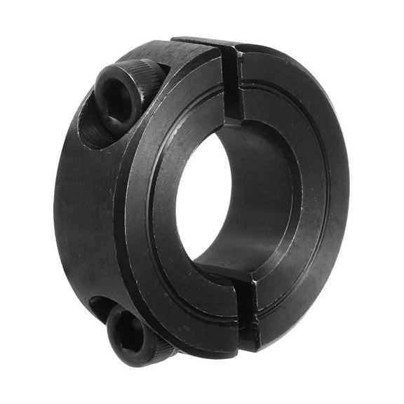 Shaft Collar 5/8" Double Split Carbon Steel Clamping Collar Shaft Collars Black