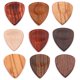 thumbnail image 3 of Púa de madera para guitarra grabable, metralla de madera, púa de ukelele para bajo folk, accesorios de guitarra, 3 of 4