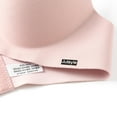 thumbnail image 3 of Women 3/4 Cup Gathered BraThin Section One-piece Frameless Beauty Back Bra Solid Color Stretch Padded Bra, 3 of 4