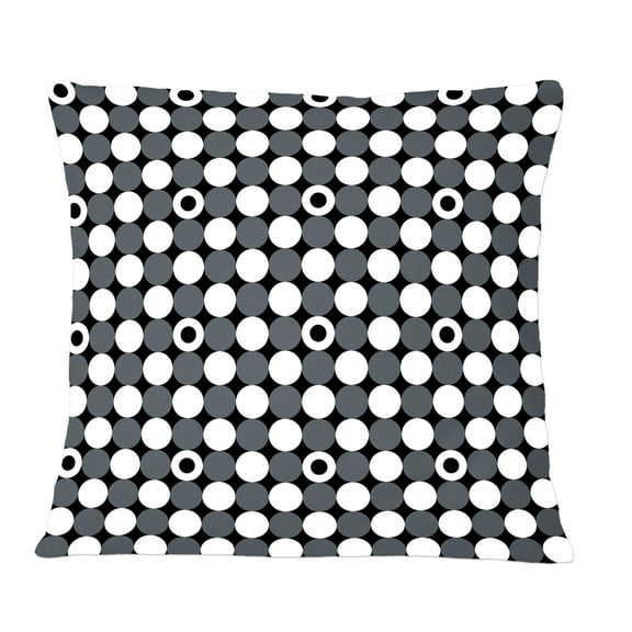 Designart Monochrome Geometric Pattern XIV' Mid-Century Modern Throw Pillow - 12x20