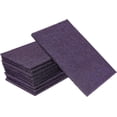 thumbnail image 1 of Premium Lot de 10 Tampons à Récurer 6 Pouces x 9 Pouces Violet Usage Général - Griffage, Récurage, Ponçage, Base de Peinture Préparation Adhérence Rayures - Préparation de Surface Automobile Carrosserie Bois (600 Grillis), 1 of 6