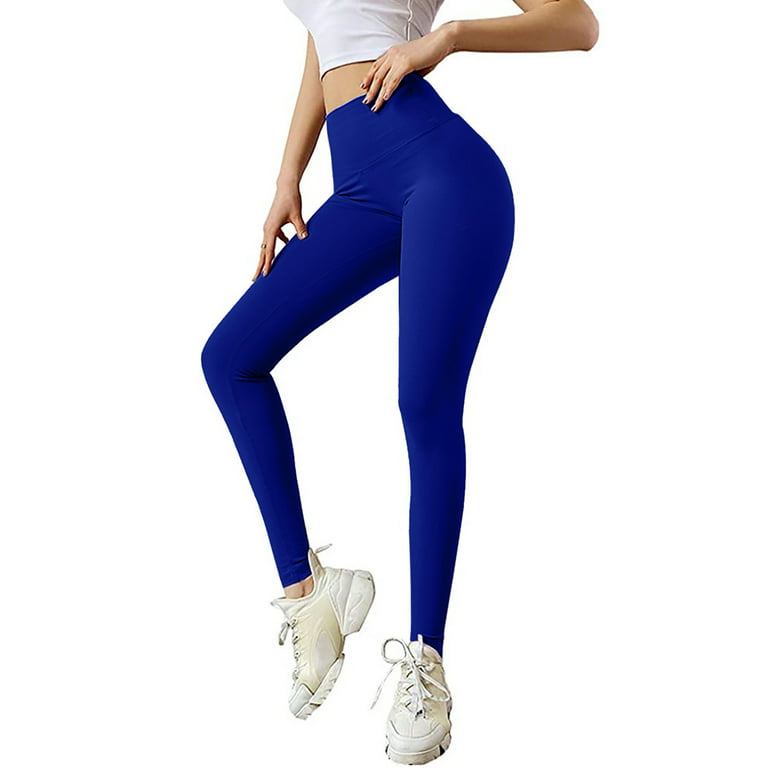 wofedyo leggings for women yoga running leggings pure color elastic fitness  pant with bowknot yoga pants skims dupes bodysuit