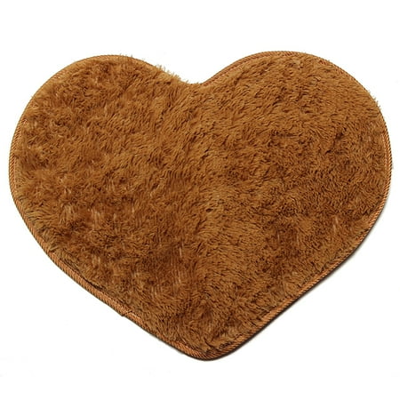 Heart Door Asewin Multi-colors Sweet Heart Pattern Anti-slip Doormat Solid Color Non-Slip Area Soft Comfort Rug Carpet Shaggy Floor mat Soft Bathroom Mat for Home Bedroom Decor ()