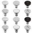 thumbnail image 3 of LUOEM 12 Pcs Instant Button Adjustable Jeans Button Nail Free No Sew Needed Removable Waist Buckle, 3 of 3