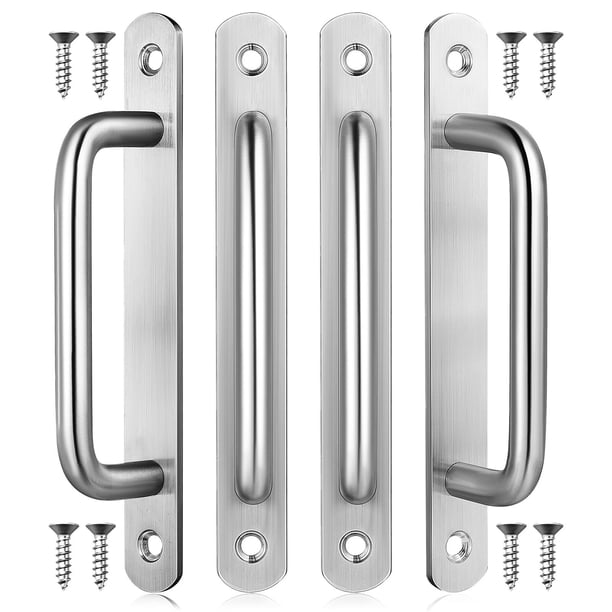 4 tiradores de aleación de aluminio para puertas de armarios, modernos, para exteriores e interiores.