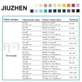 thumbnail image 7 of JIUZHEN Rectangle Tablecloth - Waterproof Spillproof and Wrinkle Resistant Washable Polyester Table Cloth for Dining Party, 52 x 70 inch, Orange Yellow, 7 of 7